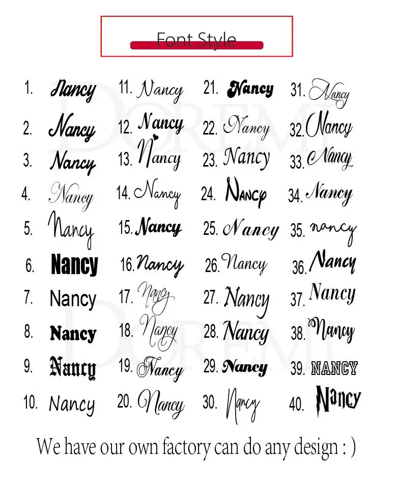 DOREMI Double Plated 3D Name Plate Stainless Steel Name Personalized Nameplate Heart Hollow Necklace With Exquisite Gift Box - Image 2